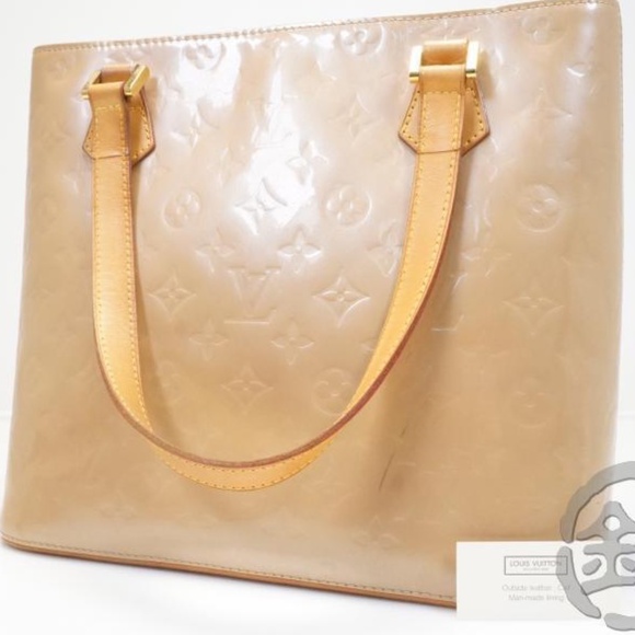 Sale AUTH PRE-OWNED LOUIS VUITTON VERNIS NOISETTE HOUSTON TOTE BAG M91340 161993 - Picture 4 of 12